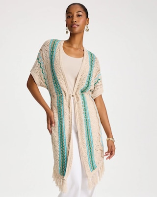 Rainbow Crochet Pointelle Vest | Chico's
